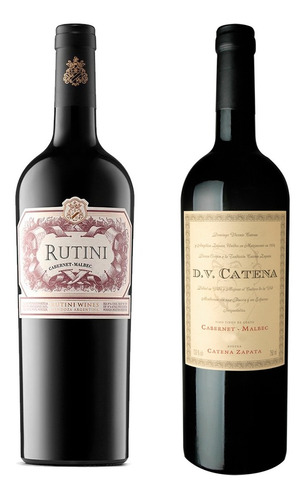 Combo Cabernet Malbec X2 Vinos Rutini Dv Catena  750 Ml