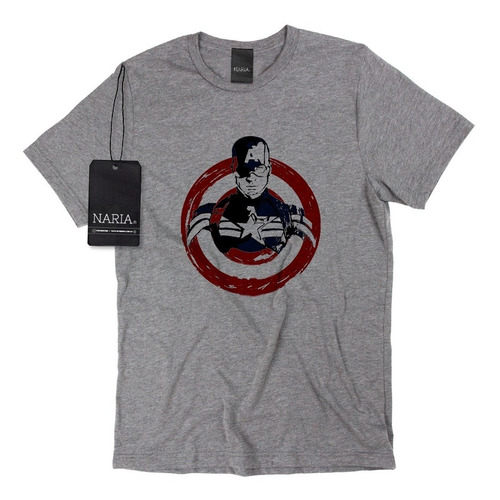 Remera Niño Capitan America Dibujo Art Logo - Psam8