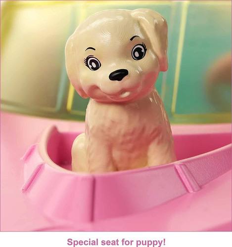 Barbie Lancha Con Muñeca + Mascota + Salvavidas Mattel