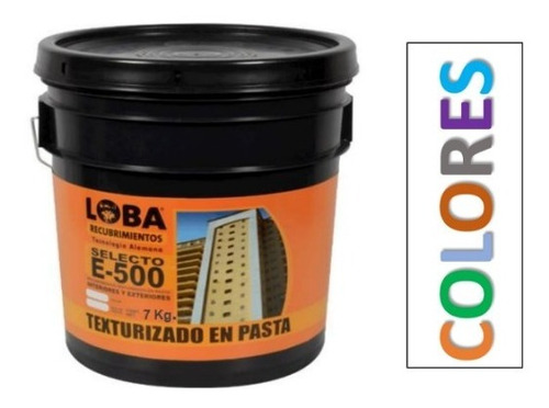 Pasta Texturizada  Marca Loba E-500 Grano Grueso Colores