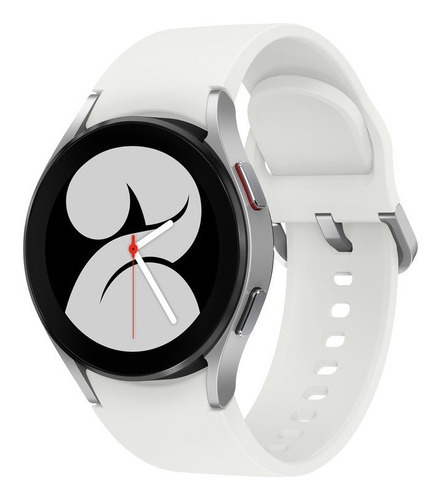 Imagen 6 de 10 de Samsung Galaxy Watch4 (Bluetooth) 1.2" caja 40mm de aluminio white, malla white de fluoroelastómero SM-R860