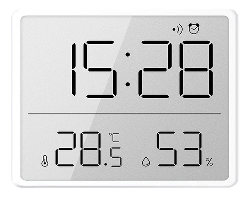 Despertador Digital, Pantalla Lcd, Temperatura, Humedad Y Ti