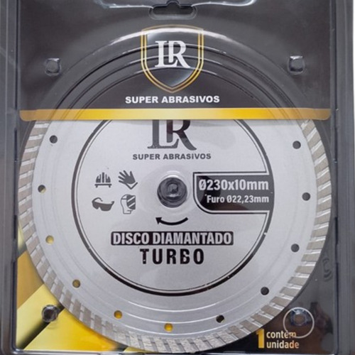 Disco Turbo 230mm 9 Polegadas Corte Seco / Refrigerado