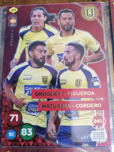 Carta Adrenalyn Fútbol Chileno 2019 - Power 4 U De Conce