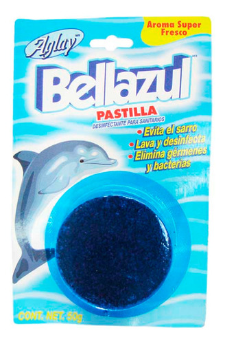 Pastilla Sanitario Azul Aglay Bellazul 1 Pieza