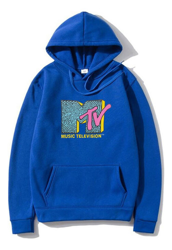 Moletom Com Capuz Mtv Para Homens E Mulheres Streetwear 2024