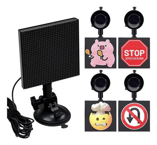 Pantalla Led Rgb Para Auto, Carro Bluetooth Gifs Emoticones