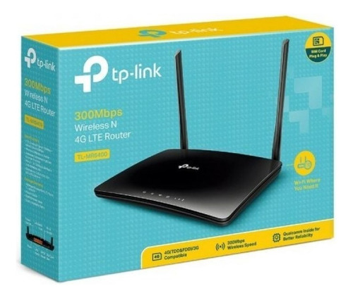 Tp Link Tl-mr6400(apac) - Router Para Chip Todas Operadoras Color Negro