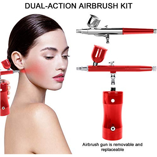 Latitop Kit Aerografo Recargable Doble Accion Mini Aire In 0