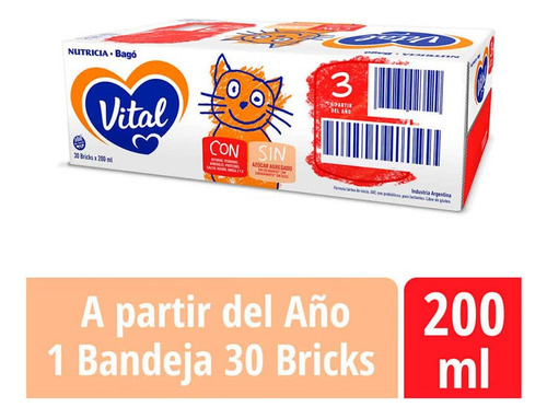 Nutricia Bagó Vital 3 Líquida - Brick - 30 - 200 Ml