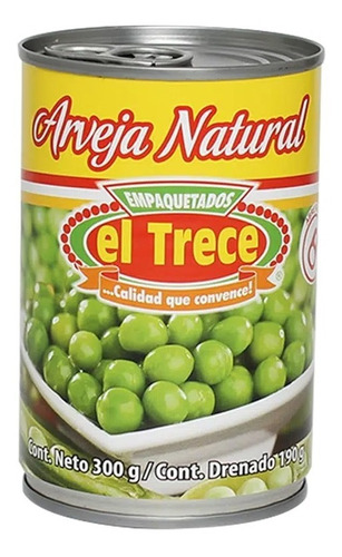 Arveja Natural El Trece X 300gr - g a $23