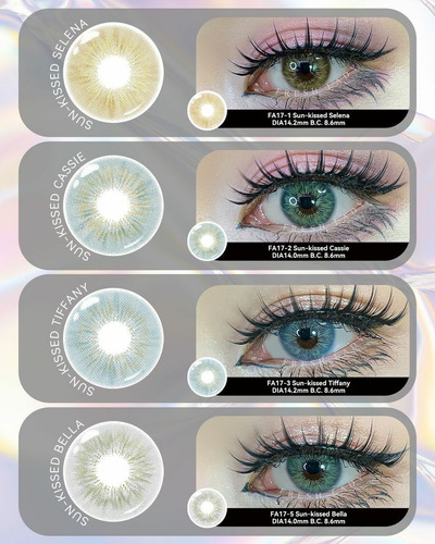 Imagen 6 de 10 de Freshlady Sun-kissed Cassie Lentes De Contacto Anuales