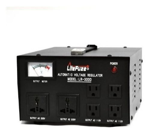 Litefuze Transformador Convertidor De Voltaje De 3000 Vatios