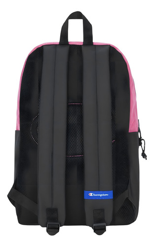 Mochila Champion Ascend 2.0 Urbana Compartimiento Para Laptop De Lona - Color Rosa Chicle Diseño De La Tela Lisa