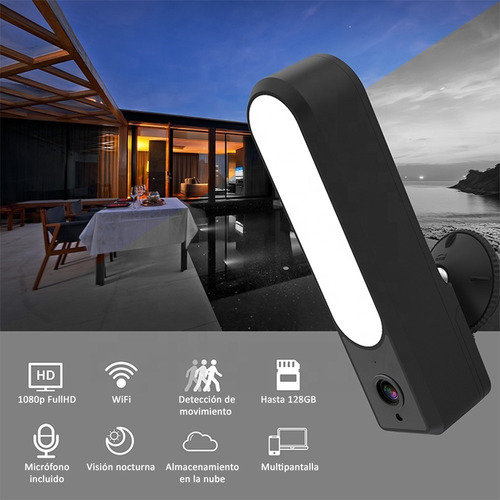 Cámara Reflector Wifi Ip Seguridad Exterior 75w Audio
