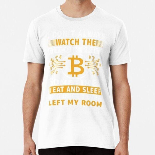 Remera Mira El Precio De Bitcoin. Camiseta Esencial Algodon 