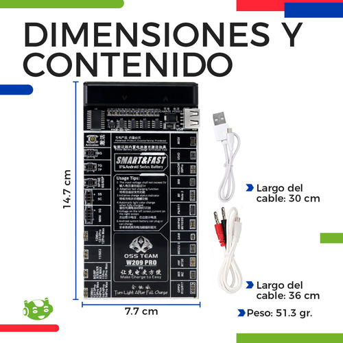 Tarjeta Slim Company Placa de Activación Y Carga de Batería para Teléfonos Celulares iOS y Android Compatible Con iPhone 6, 6S, SE, 7, 5, 5S, 5C, 5 mini, 12 mini, pro, pro max, Samsung, Huawei, OPPO