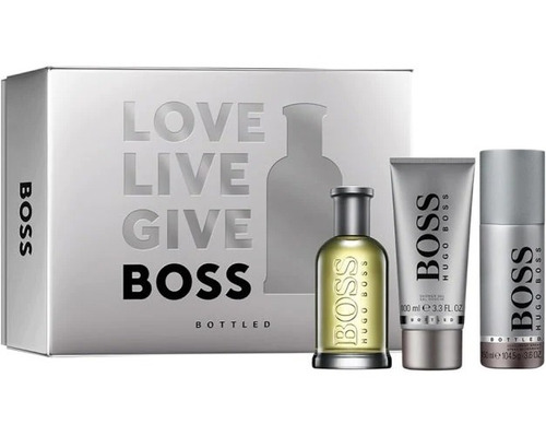 Set De Regalo Hugo Boss Bottled +original +fragancia +estilo