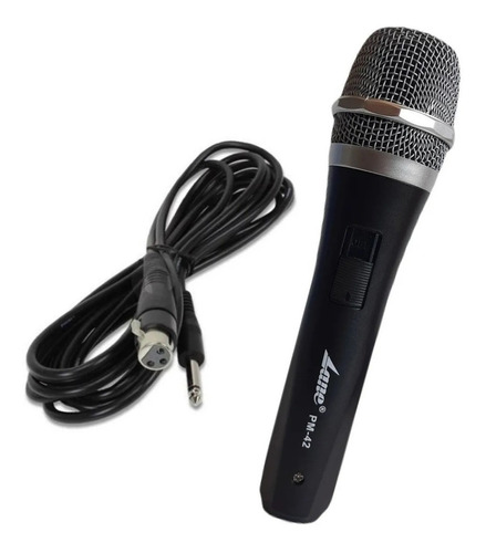 Microfono De Mano Dinamico Lane Pm-42 Unidireccional Color Negro
