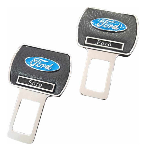 Hebilla Cinturón Corta Sensor Testigo Logo Ford X 2 Unidades