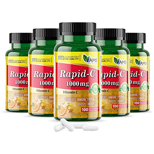 America Medic Amp; Science Rapid-c 1000mg Vitamina C 6pr64