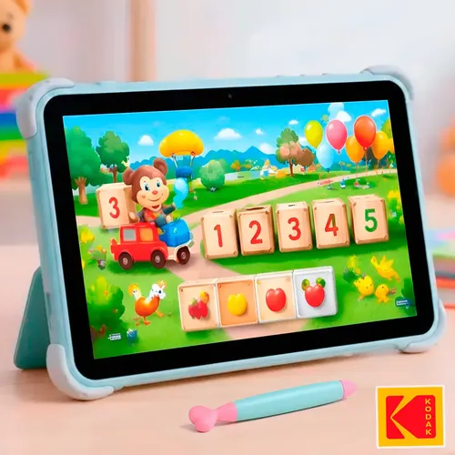 Tableta Infantil 10.1 Para Niños Wifi Kodak 4+64Gb Dual Cam