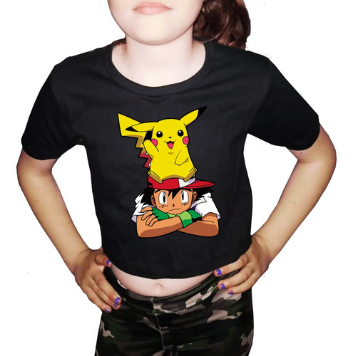 Crop Top  Para Chicas Pokemon