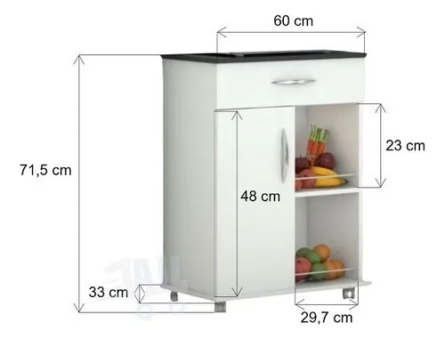 Contador de frutas de estilo industrial, fácil montaje, color exclusivo, tapa negra