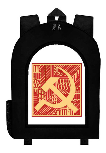 Mochila Negra Cccp  #br373