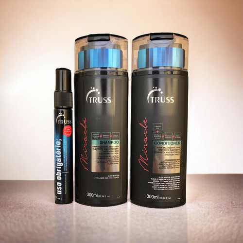 Miracle Shampoo Condicion 300ml + Uso Obrigatório 30ml Truss