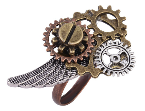 Steampunk anillo mecanismo Antik LARP engranaje