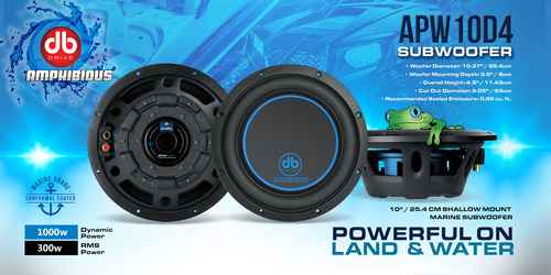 Subwoofer Marino Db Drive Apw10d4 10 PuLG 300w Rms 4 Ohms