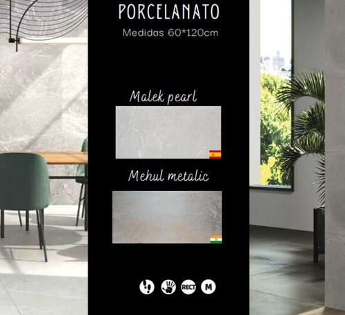 Disu Porcelanato Español Malek Pearl Mate 60x120