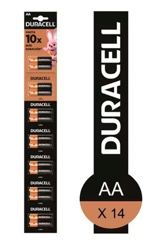 Duracell Pilas Alcalinas Aa Blister X14 Doble A 3c