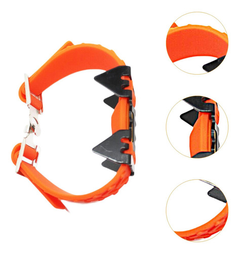 Calas De Hielo Con Entresuela, Clavos Para Zapatos Naranja