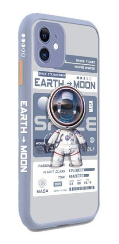 Funda Generica Para iPhone Astronauta Espacio Luna Protector