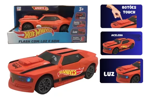 Carrinho De Corrida Hot Wheels Esportivo Touch Sons E Luzes