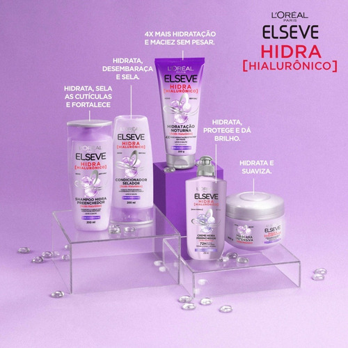 Shampoo Elseve Hidra Hialurônico Preenchedor Loréal 200ml