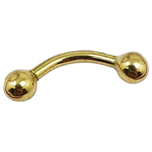 Piercing Oro 18k Para Ceja Unisex Pcob1 0.6 Gramos