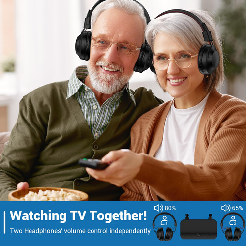 Auriculares Inalámbricos Rosida Dual Para Tv Con Transmisor
