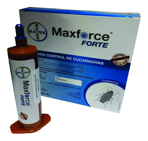 Gel Matacucarachas Maxforce Forte Bayer Caja X 4u Caballito