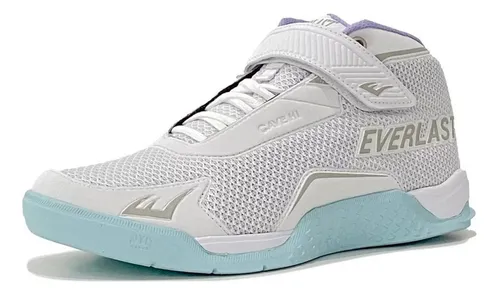 Tênis Everlast Cave Hi - Feminino - Branco Com Azul Claro