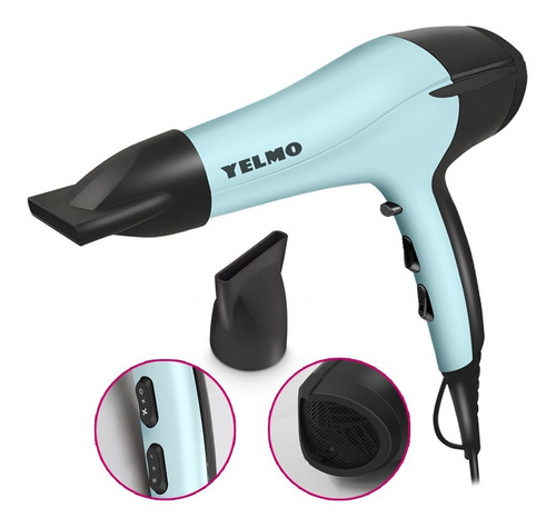 Imagen 3 de 8 de Secador De Pelo Profesional 2200w Tourmaline Ion