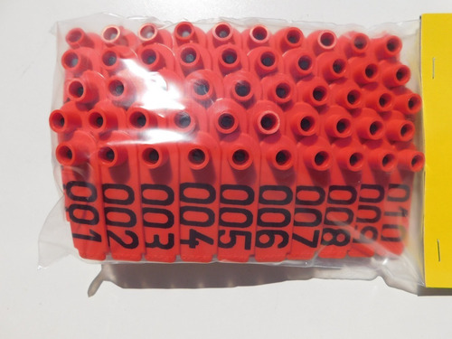 Pinza Para Caravanas + 50 Caravanas Durflex Chicas Numeradas