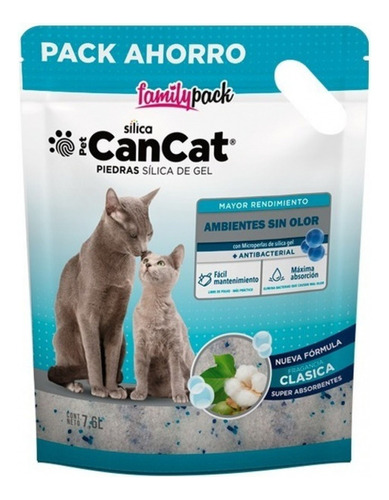 Piedras Silica Para Gatos Can Cat Pack Ahorro 7,6 L 