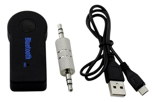 Receptor Bluetooth P2 Auxilar Carro Som Audio Android Musica