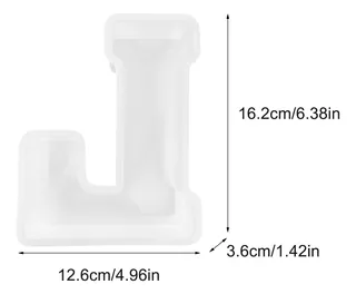 I Molde De Resina Epóxi De Alfabeto Grande Letra Inglesa Sil