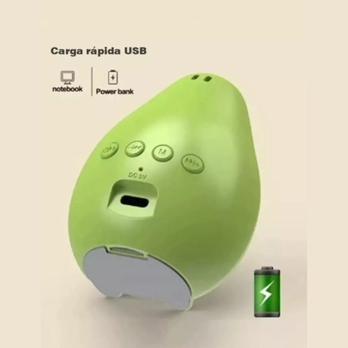 Bocina Mini Bluetooth Recargable Inalámbrica Aguacate Amarillo