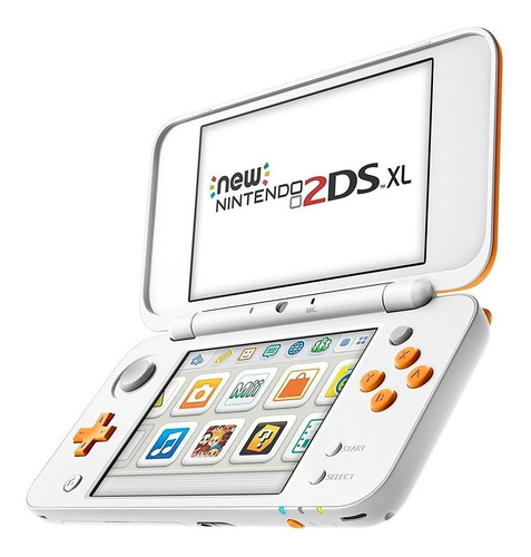 Consola Portatil Nintendo 2ds Xl Blanco Naranja Fact A-b