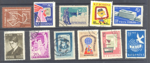 Estampillas Rumania Años 70 S Conmemorativas